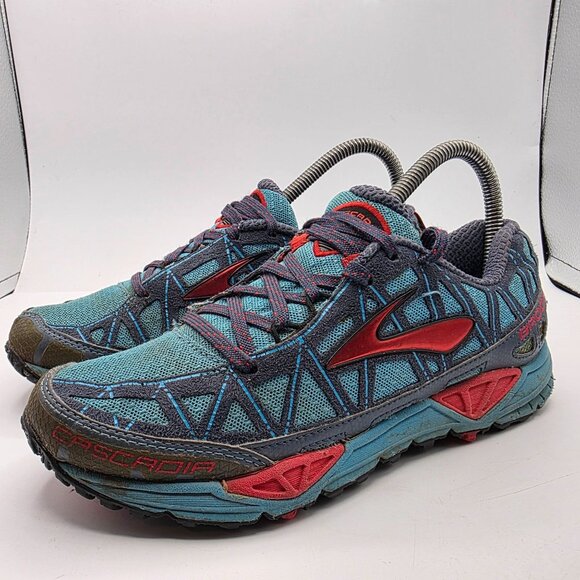 Brooks Cascadia 8 Womens Size 7 Blue Athletic Shoes Hiking Camping Outdoors - Picture 4 of 13